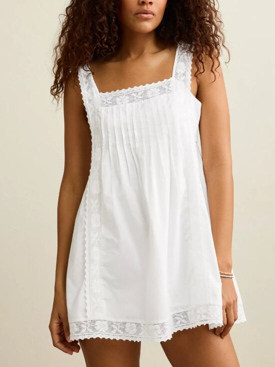American Eagle Outfitters Dresses & Skirts - AE Square Neck Lace-Trim Mini Dress